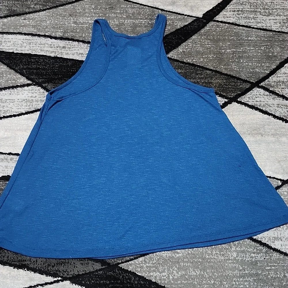 FREE PEOPLE SET-OF-5 RACERBACK RIBBED RELAXED FIT TANK-TOPS LARGE PRICE FIRM - Picture 3 of 12